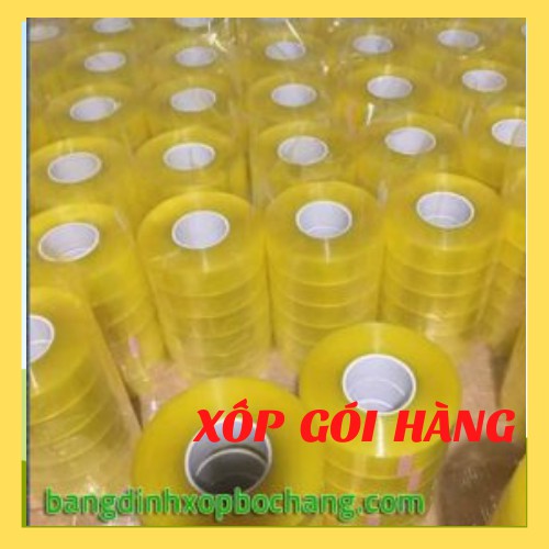 [HÀNG CAO CẤP LOẠI 1-RẺ NHẤT SHOPEE] Băng dính,băng keo lõi nhựa mỏng 0,4kg/cuộn (trắng trong,vàng chanh,nâu đục)