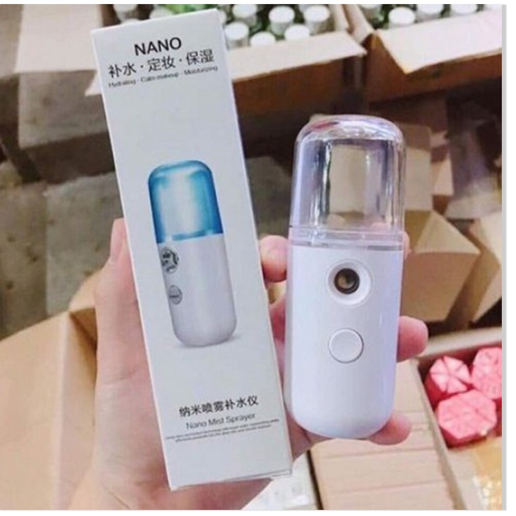 Máy Phun Sương Mini Xông Hơi Mặt Nano, Máy Phun Sương Mini Cao Cấp Hỗ Trợ Giữ Ẩm Da Hiệu Quả