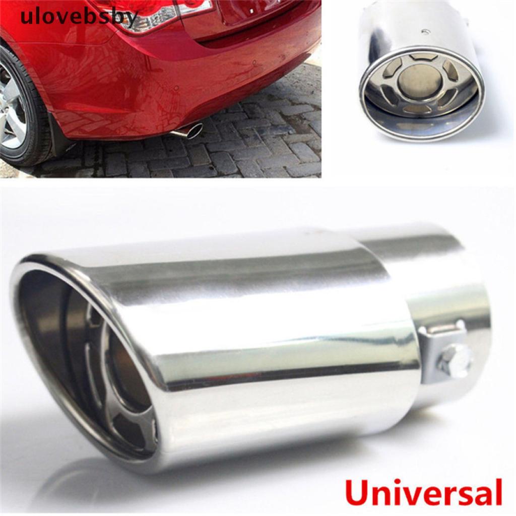 Ống xả khí thải giảm thanh hình tròn bằng thép không gỉ mạ chrome chuyên dụng cho xe hơi