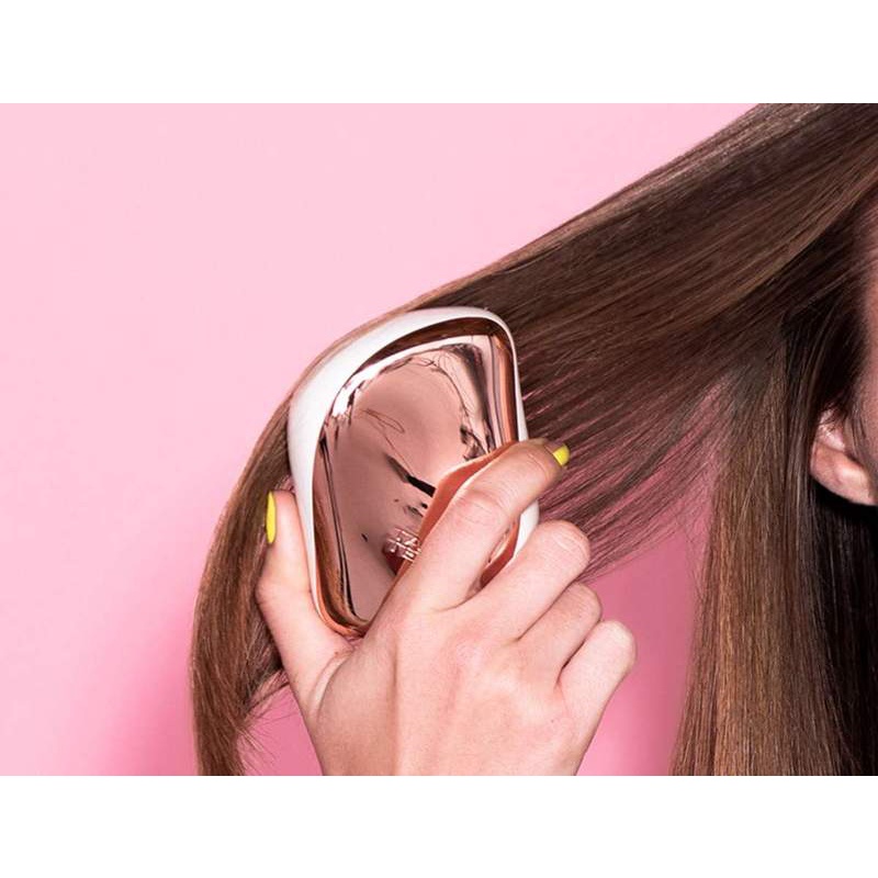 Lược gỡ rối ngăn ngừa rụng tóc Tangle Teezer Compact Styler Detangling Hairbrush - Rose Gold (Bill Anh)