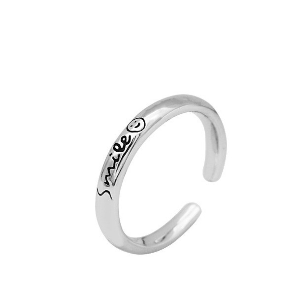 [Freesize] Nhẫn Nam/ Nữ Bạc 925 Cao Cấp ERASHOP 077941 - Smile Mặt Cười Độc Đáo, Cool Ngầu, Đơn Giản Siêu Rẻ Đẹp