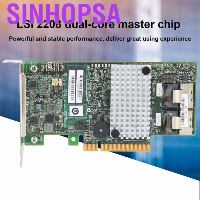 Card Lsi 9267-8i 2208 6 Gbit / S 512 Mb Pci-E 2.0 8-port Sata / Sas Raid0 / 1 / 10