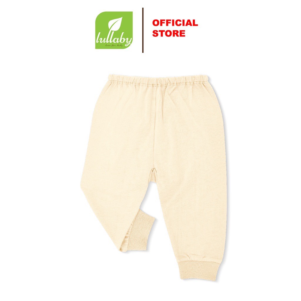 Quần dài cotton mỏng Lullaby bo gấu bé trai bé gái Nh532M