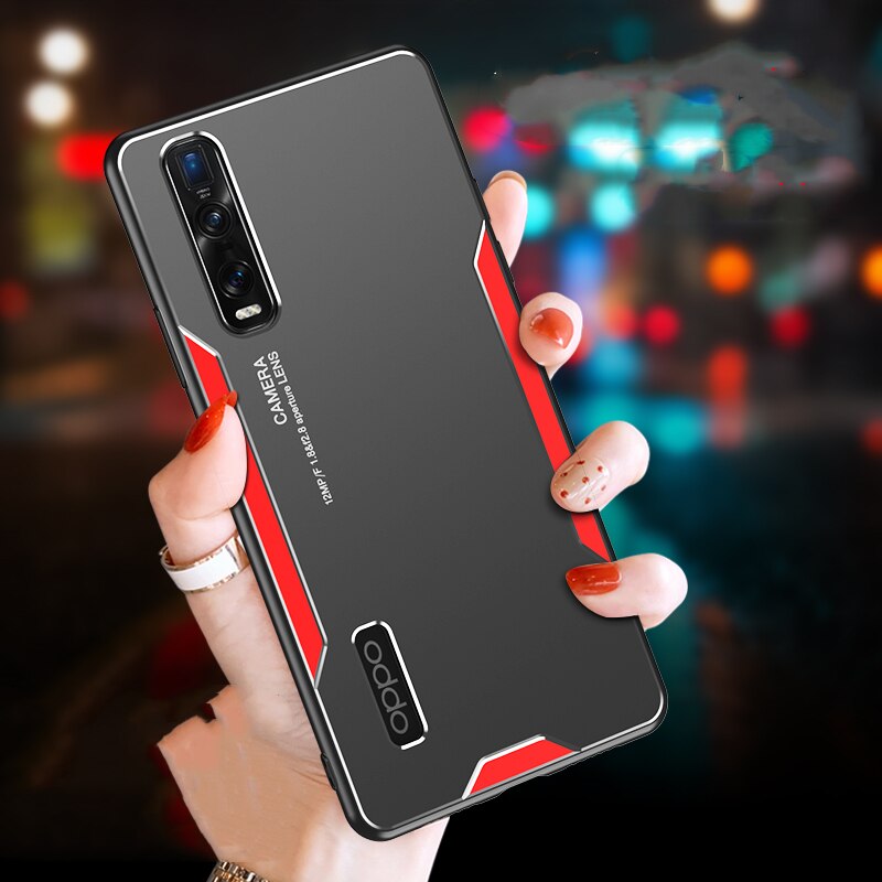 BUMPER Ốp lưng nhựa cứng Kim Loại Chống Sốc Cho Oppo Find X2 Pro