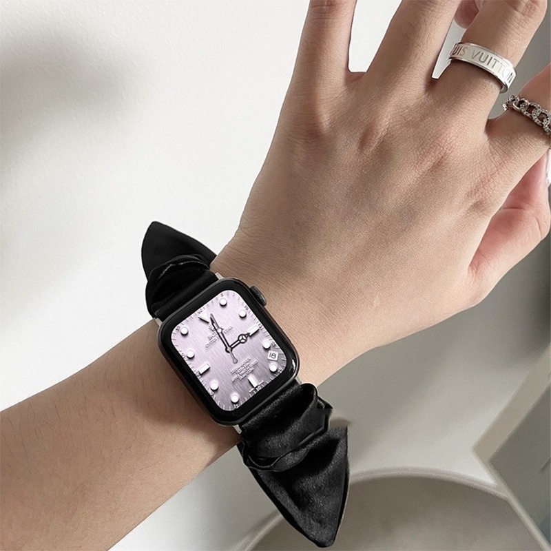 Dây Đeo Thắt Nơ 41mm 45mm 38mm 40mm 42mm 44mm Cho iwatch 7 6 5 4 3 2 1