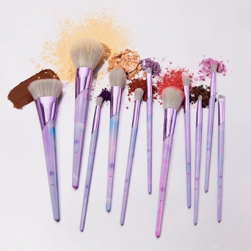 Bộ cọ trang điểm BH Cosmetics Lavender Luxe 11 Piece Brush Set Bh cosmetic bh cosmetics bhcosmetics bhcosmetic set cọ