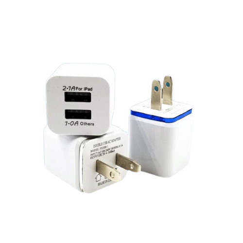 Củ sạc 2 cổng đầu USB cao cấp ,củ sạc kép kết nối điện áp 5V 2.1A , sản phẩm chất lượng tiện lợi sử dụng 5.0