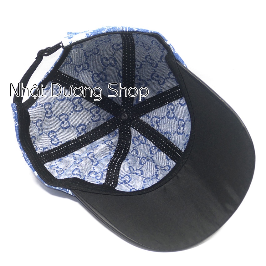 Mũ lưỡi trai ,nón kết JEANS kết Da- Chất liệu Jeans oát mềm phù hợp cả nam và nữ.