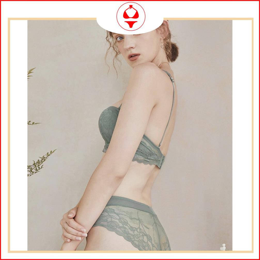 BÔ ĐỒ LÓT SECRET 💥 FEESHIP + MÃ GIẢM GIÁ💥 set nội y cup ngang ren bèo có gọng mút nhẹ thoáng mát ,phom ngực siêu đẹp. | BigBuy360 - bigbuy360.vn
