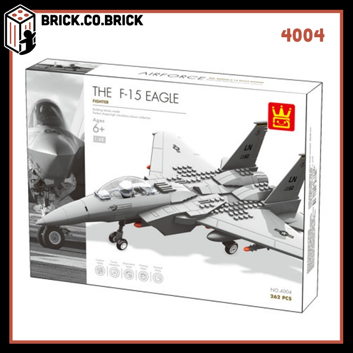 Mô hình Lắp ráp Máy bay quân đội Không chiến Hiện đại và Máy bay Phản lực Chiến đấu Army 4001- 4006