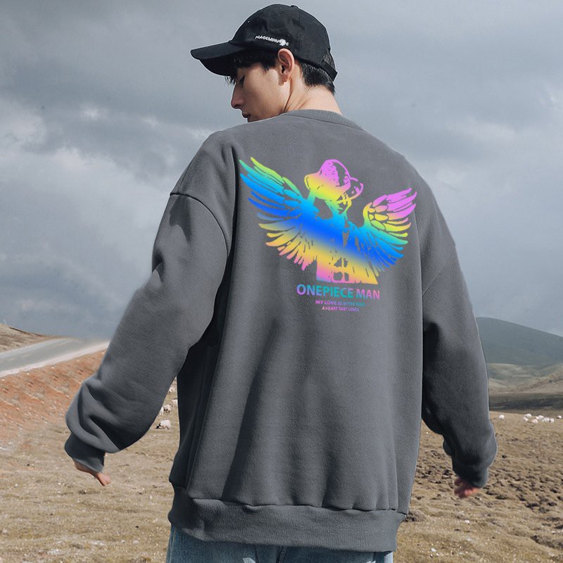 Áo Sweater nỉ ❤️Áo nỉ Ulzzang phản quang unisex nam nữ trần bông One Piece - AS90 | BigBuy360 - bigbuy360.vn