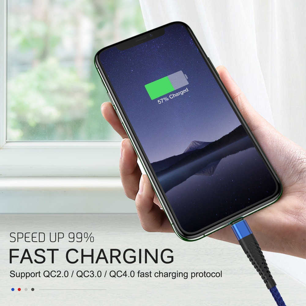 Cáp USB Sạc Nhanh Thích Hợp Cho IPhone 12 11 Pro X Max 6 6S 7 8 Plus