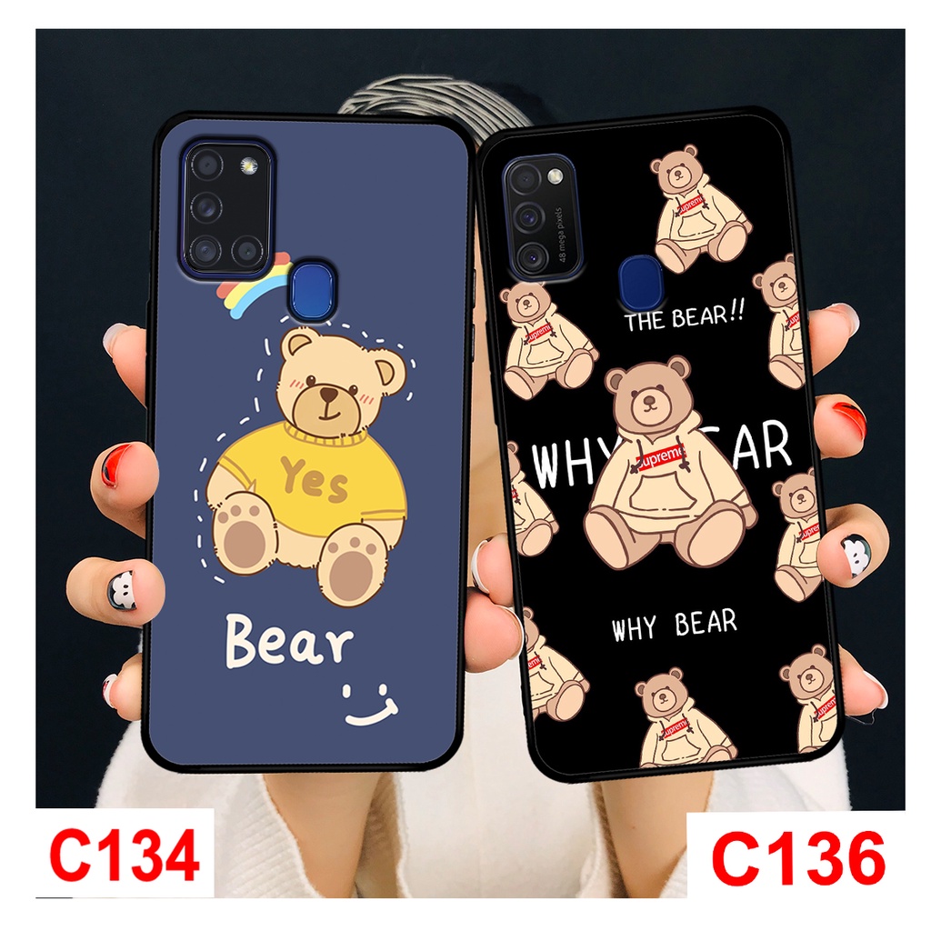 Ốp Lưng Samsung A21s - M21/M30s - M31 in hình gấu bear dễ thương cute.