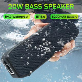 Loa Bluetooth 5.0 3c 20w Âm Thanh Siêu Trầm Chống Nước Ipx7