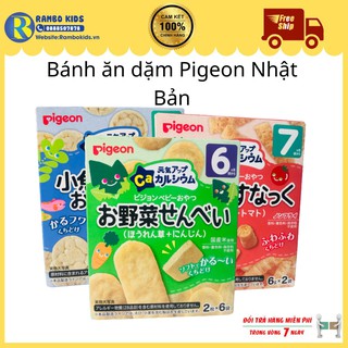 Bánh ăn dặm Pigeon Nhật Bản, bánh ăn dặm Date mới shop Rambo Kids