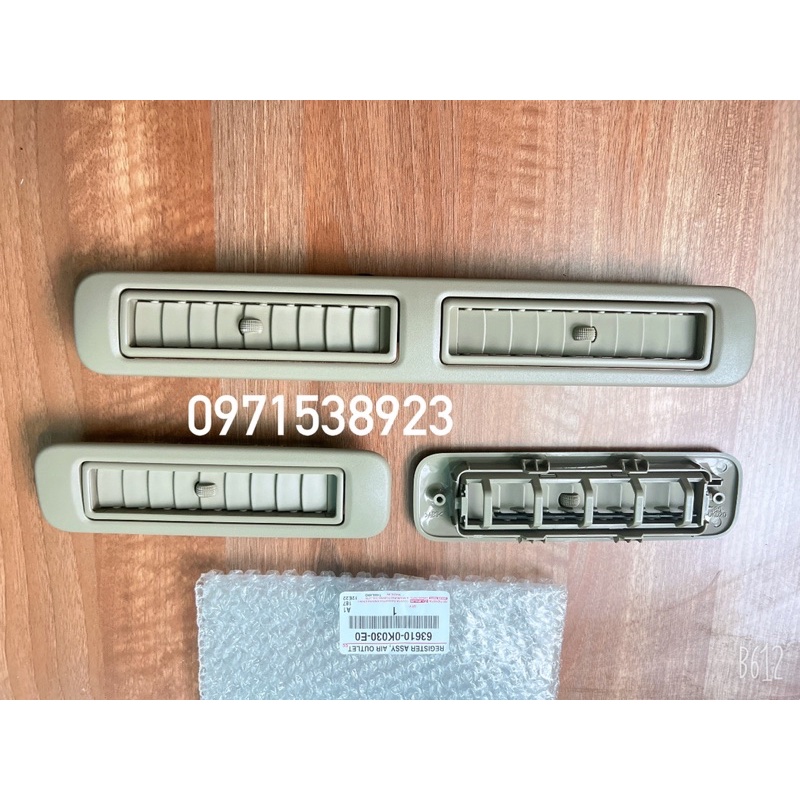 CỬA GIÓ ĐIỀU HOÀ TRẦN SAU TOYOTA FORTUNER 2008-2016 XỊN CHÍNH HÃNG 63610-0K030-E0 giá 1 cái