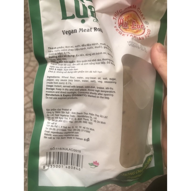 Chả Lụa Chay Âu Lạc (250g)