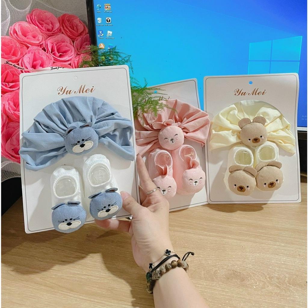 Set Nón Vớ ChicBaby Dễ Thương Cho Bé