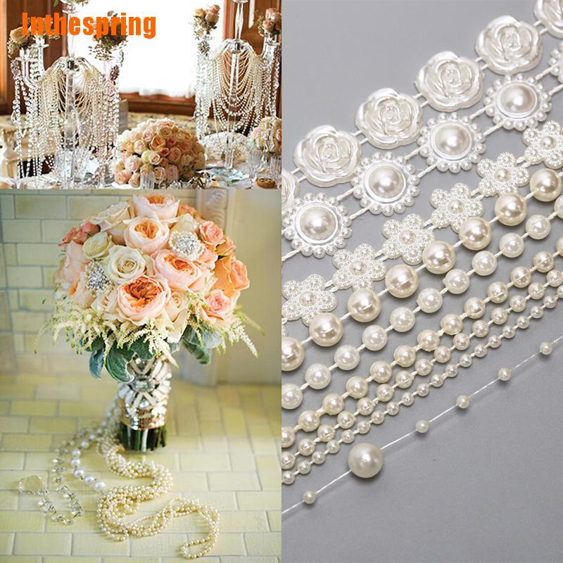 Cuộn Hạt Ngọc Trai ABS Dùng Trang Trí Tiệc Cưới
