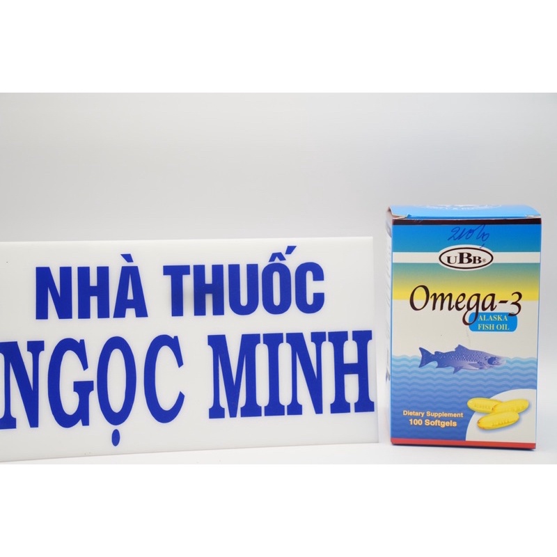 ✅ [Chính Hãng] Omega-3 Alaska Fish Oil. viên uống omega 3 , hộp 100 VIÊN , HÀNG CHÍNH HÃNG UBB OMEGA3