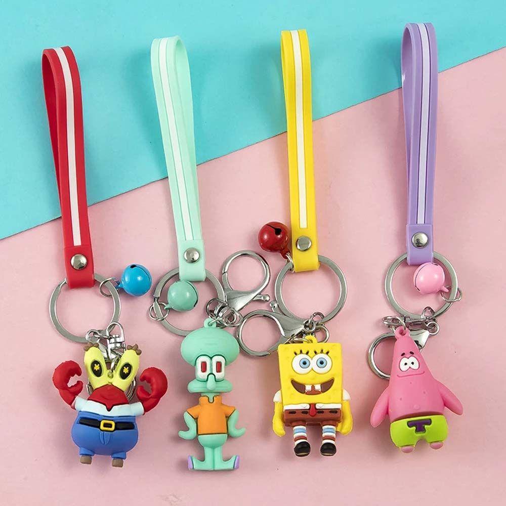 LANFY Móc Khóa Hình Chú Cua Hoạt Hình SpongeBob Đáng Yêu