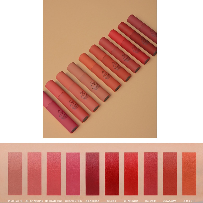 [Có Bill] 3CE - Son Kem Lì 3CE Stylenanda Blurring Liquid Lip Son Hàn Quốc Chính Hãng 5.5g - SOSO COSMETIC