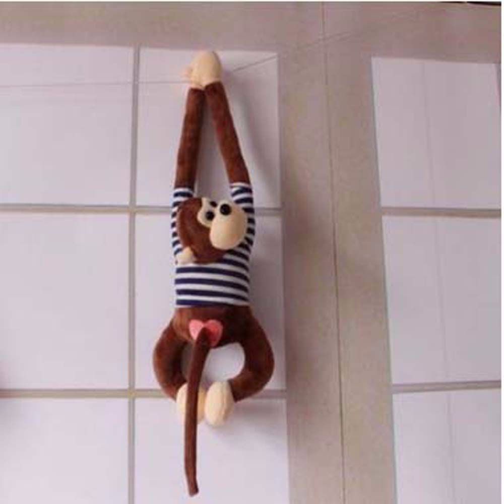 Khỉ Nhồi Bông Tay Dài Mềm Mại Nhiều Màu Dễ Thương Cho Bé