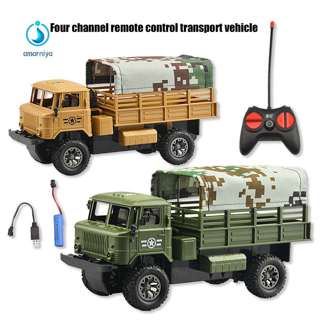 Xe tải đồ chơi điều khiển từ xa có đèn LED cho trẻ em