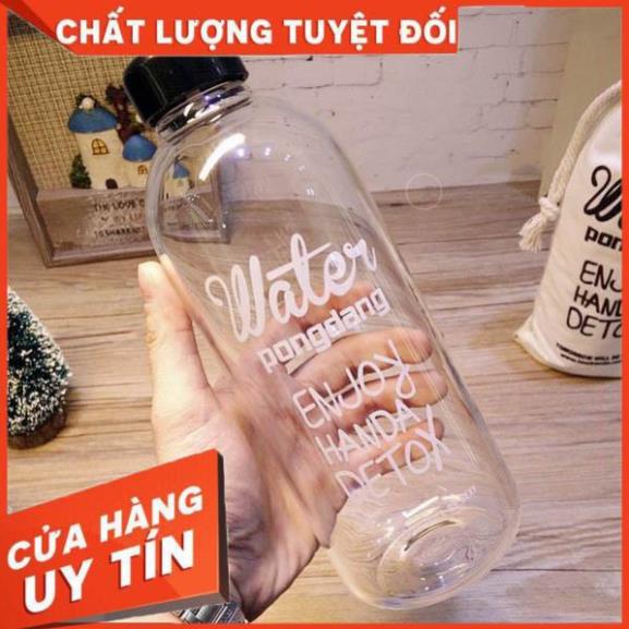 [ Bán Lẻ Giá Sỉ ] Bình Đựng Nước Dextox Kèm Túi Đựng Dung Tích 1L