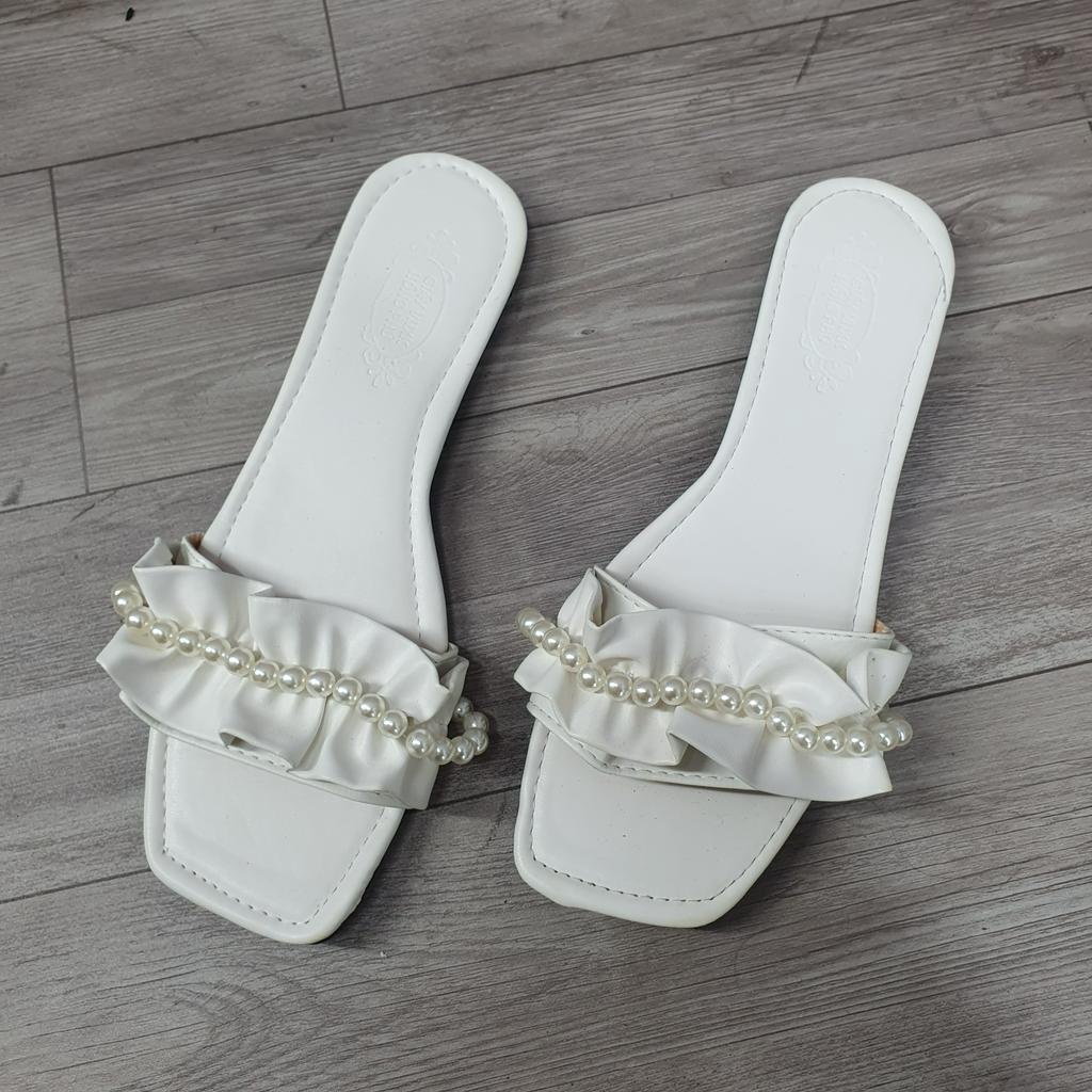 SẴN hàng_Dép Lê nữ quai ngang/ quai chéo Nhúm nhúm Bèo Quai Ngọc đi chơi đi biển rẻ đẹp Thiên An