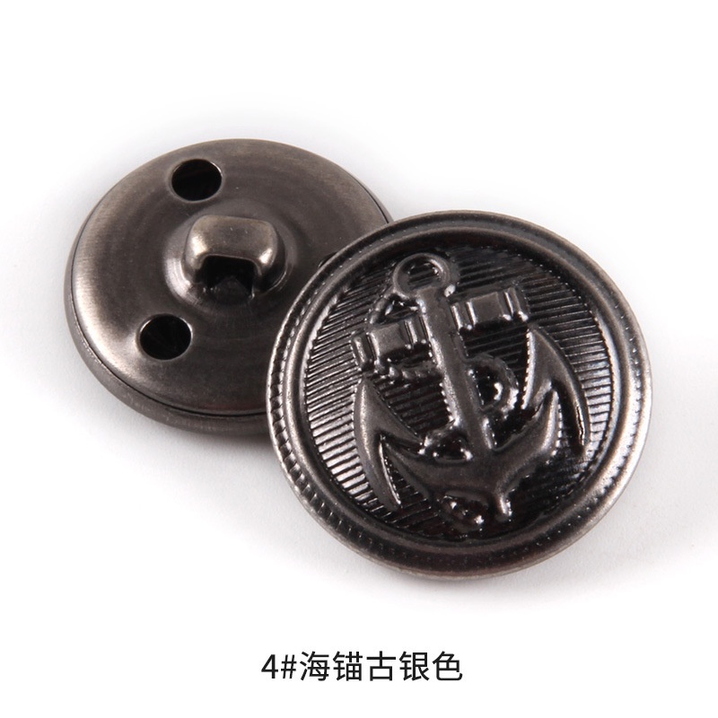 [NF] Set 10 Nút Áo Đồng Phục Học Sinh Bằng Kim Loại Màu Vàng Đồng Phong Cách Retro Anh Quốc