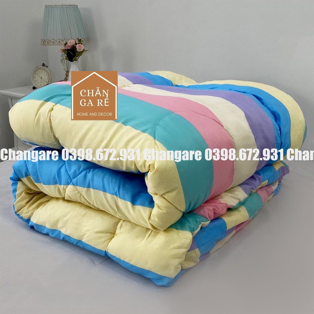 Chăn phao dày loại 1 siêu âm siêu nhẹ cottong poly chăn phao trần bông kích thước 1m8x2m chọn mẫu