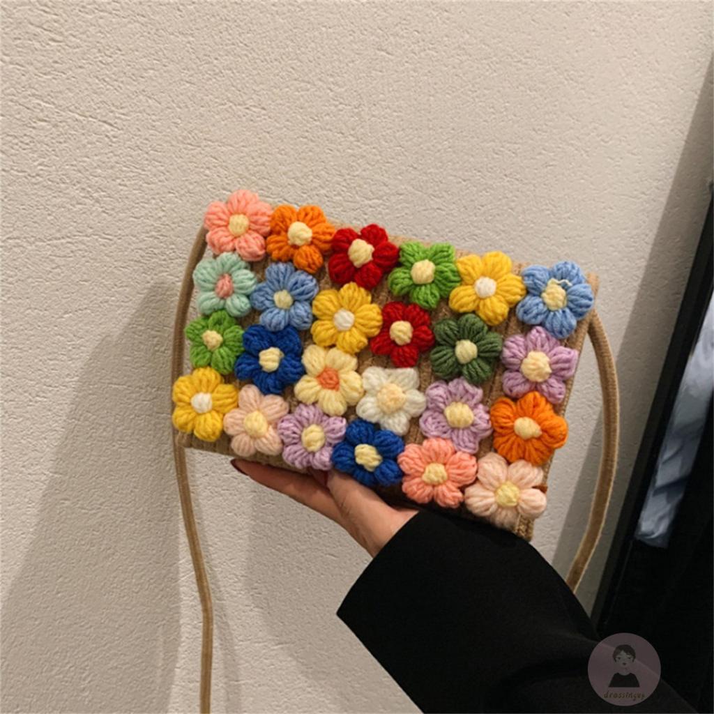 Túi Đeo Vai Nữ Cỡ Lớn Họa Tiết Hoa Thời Trang Xinh Xắn