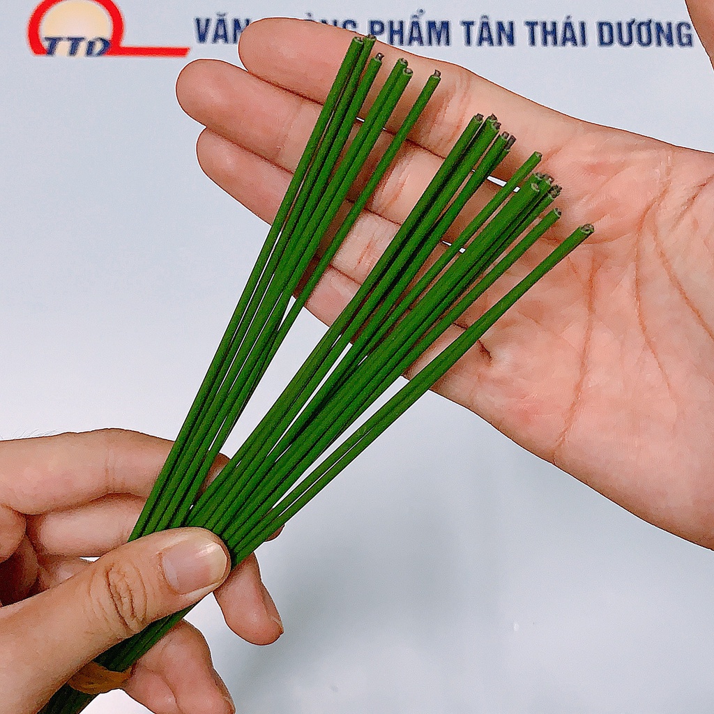 10 Cành Kẽm Cắm Hoa Sáp - Làm Hoa Giấy Nhún 40cm