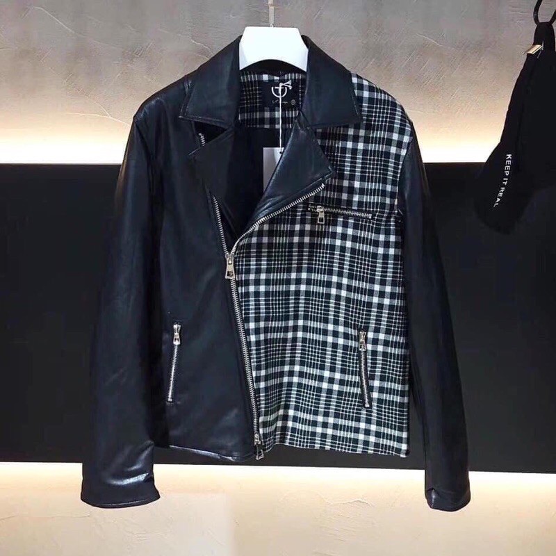 [ BLACK FRIDAY ] Áo khoác da blazer biker nam da PU không nổ form ôm