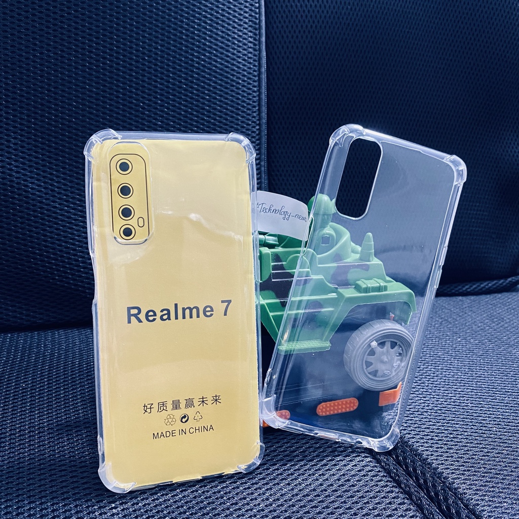 Ốp lưng chống sốc Realme 7 dẻo trong suốt cao cấp bo 4 góc chống va đập