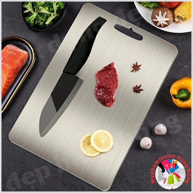 Thớt inox 304 hàng dày đẹp