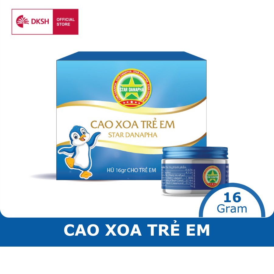 Cao xoa trẻ em Cao Sao Vàng STAR DANAPHA 16G