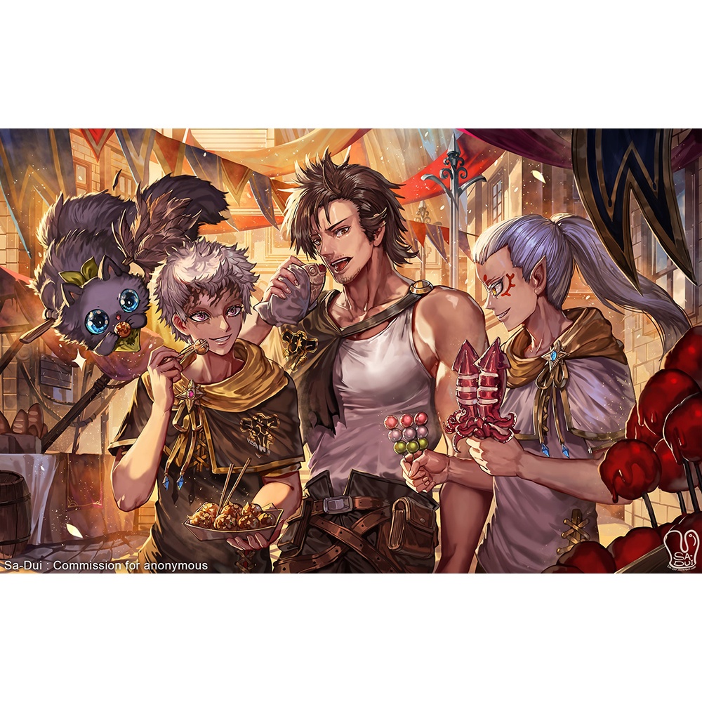Poster A4 dán tường Anime, decal 21x30 trang trí có keo Black Clover Wallpapers (1), nhận in theo yêu cầu