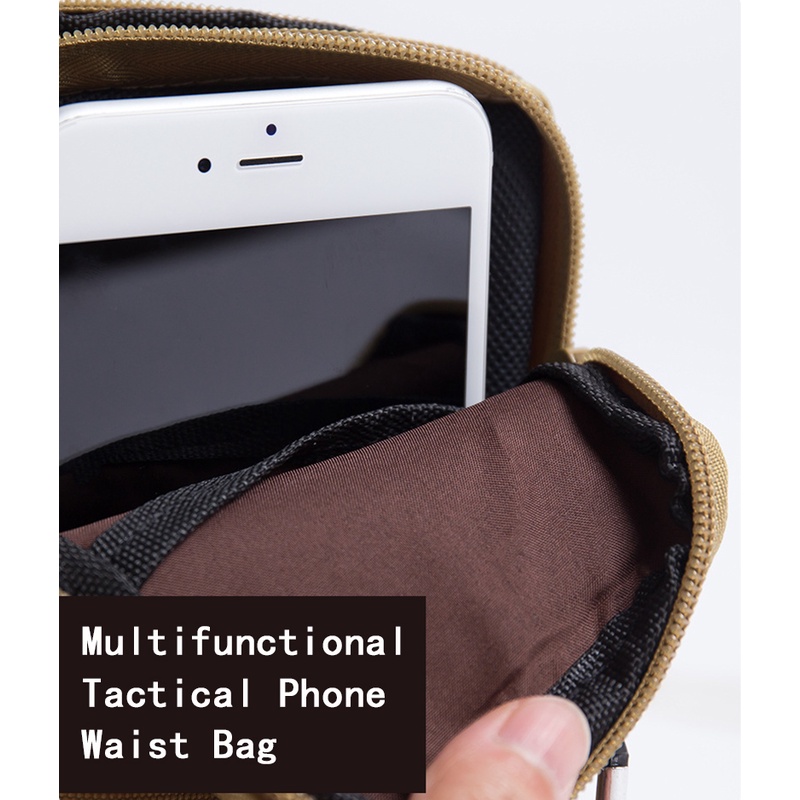 Túi Đựng Điện Thoại Đeo Hông / Thắt Lưng Thiết Kế Ba Ngăn Tiện Dụng Mang Theo Du Lịch / Cắm Trại