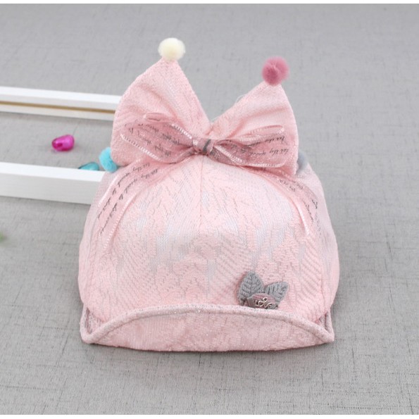 Nón Kết Kiểu Dáng Nơ Đáng Yêu Cho Bé