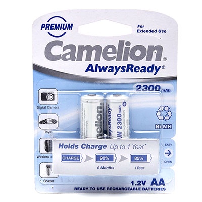 Pin sạc AA Camelion 2300mAh vỉ 2 viên
