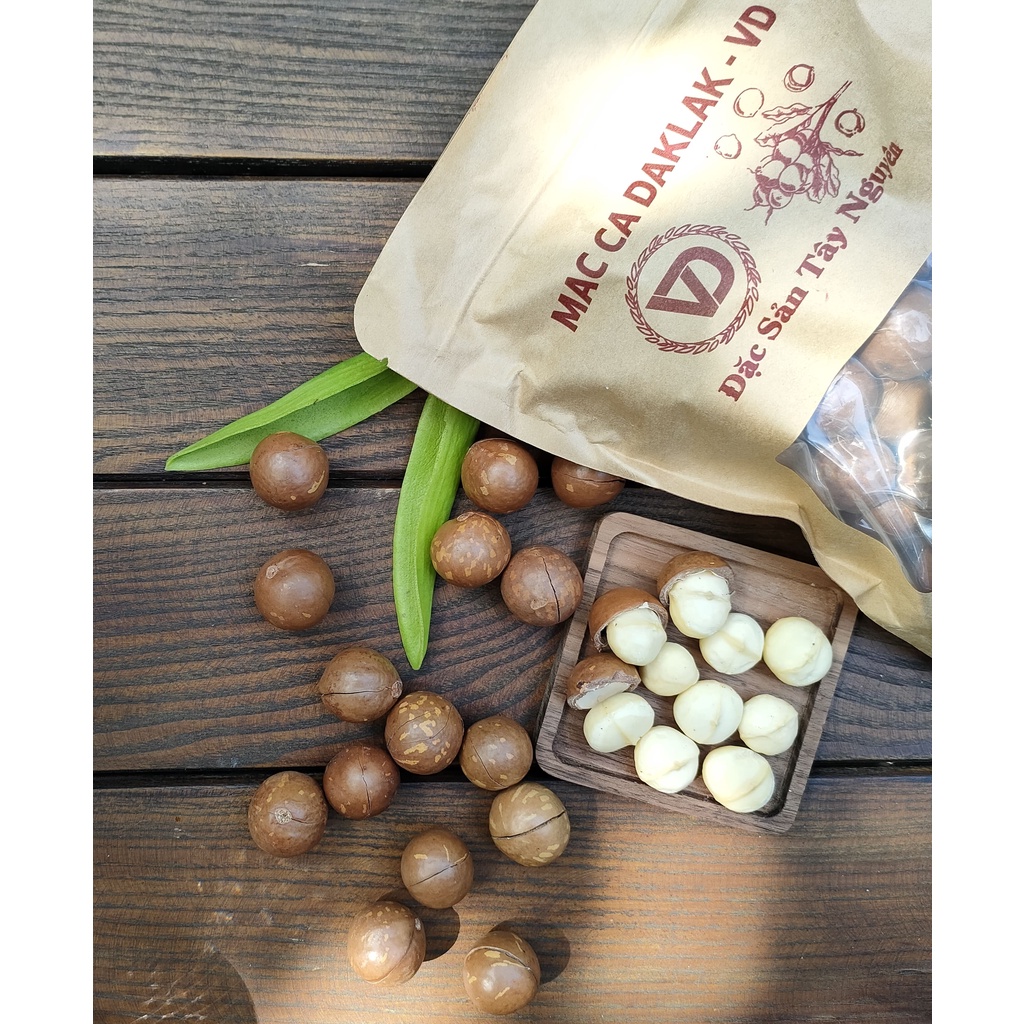 Hạt macca nứt vỏ Hatis Nuts - Macca organic 500g