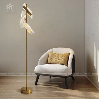 Đèn cây đứng decor nhà hiện đại, trang trí phòng khách phòng ngủ phòng làm việc