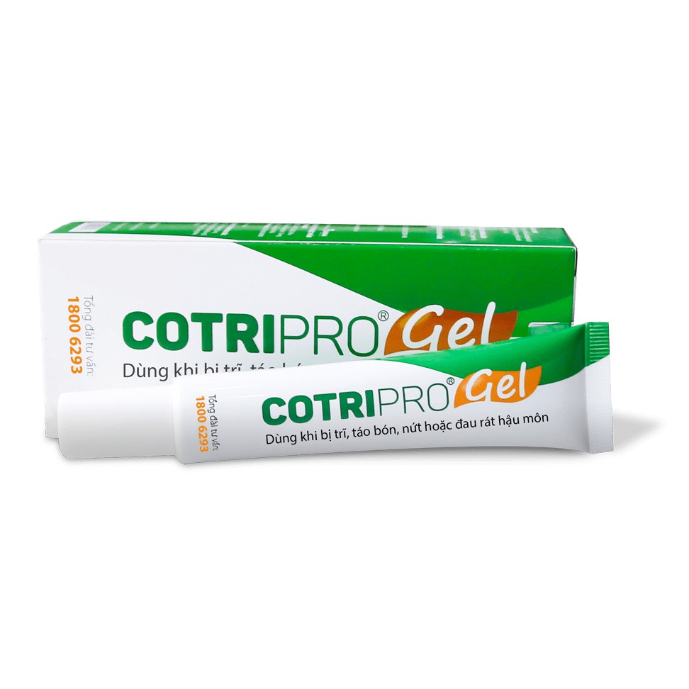 Kem bôi trĩ nội,ngoại gel bôi COTRIPRO gel  tub 10g,25g