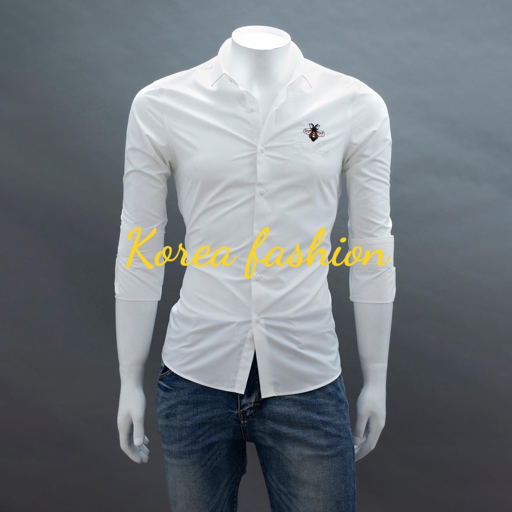 [Mã FAMAYMA2 giảm 10K đơn 50K] áo sơ mi nam lụa thêu hình 3D hot nhất | BigBuy360 - bigbuy360.vn