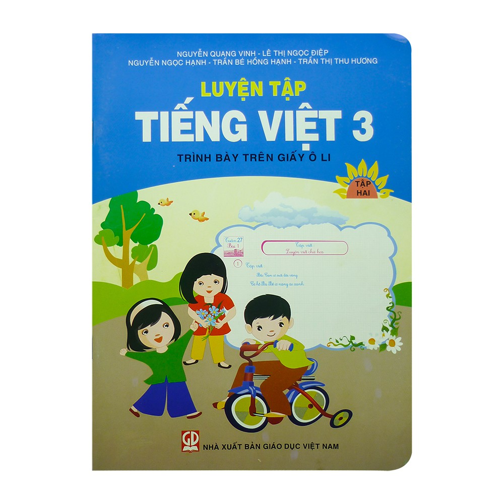 Sách - Luyện Tập Tiếng Việt 3 - Tập 2 (Trình Bày Trên Giấy Ô Li)