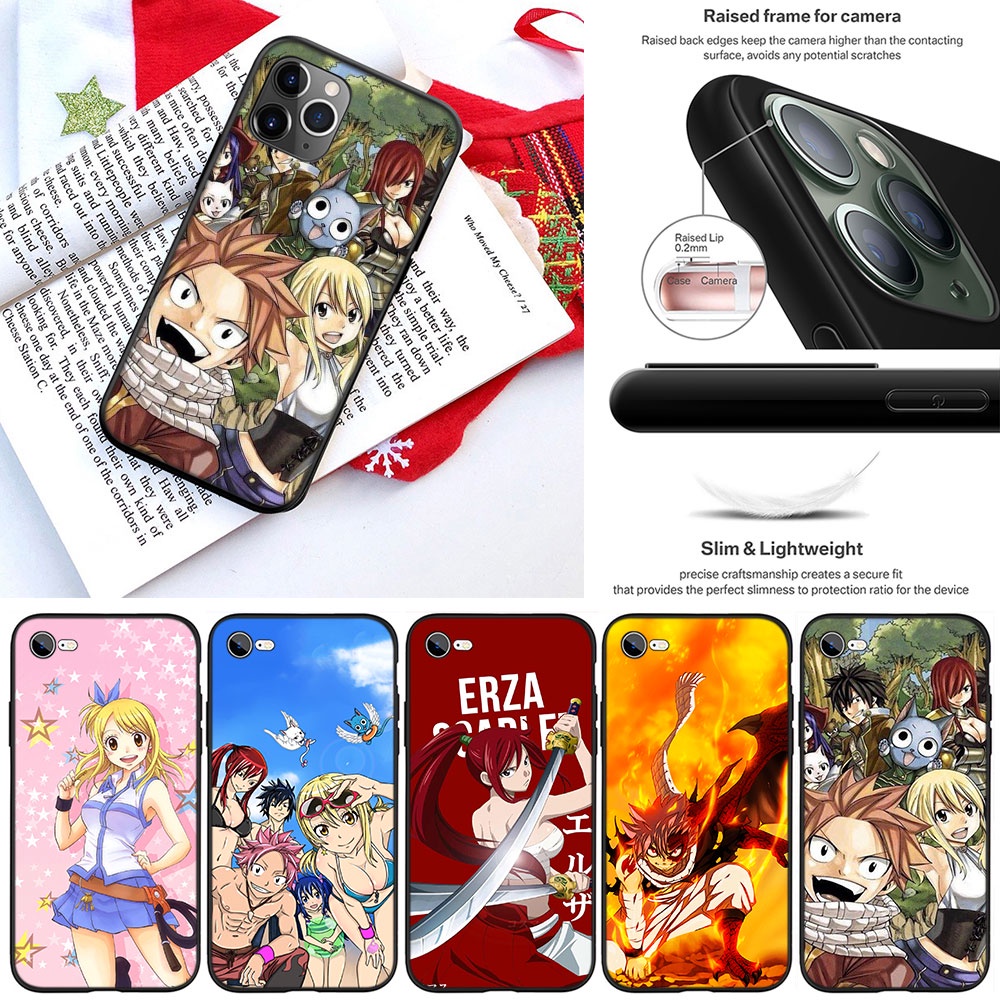 Ốp Điện Thoại Hình Anime Fairy Tail IJ6 Cho iPhone 13 12 Pro Max Mini XS Max X