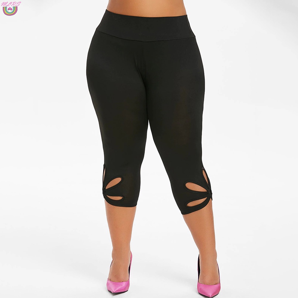 Quần Legging Thể Thao Màu Trơn Cỡ Lớn 100.00 * 40.00 * 2.00cm Thời Trang Cho Nữ