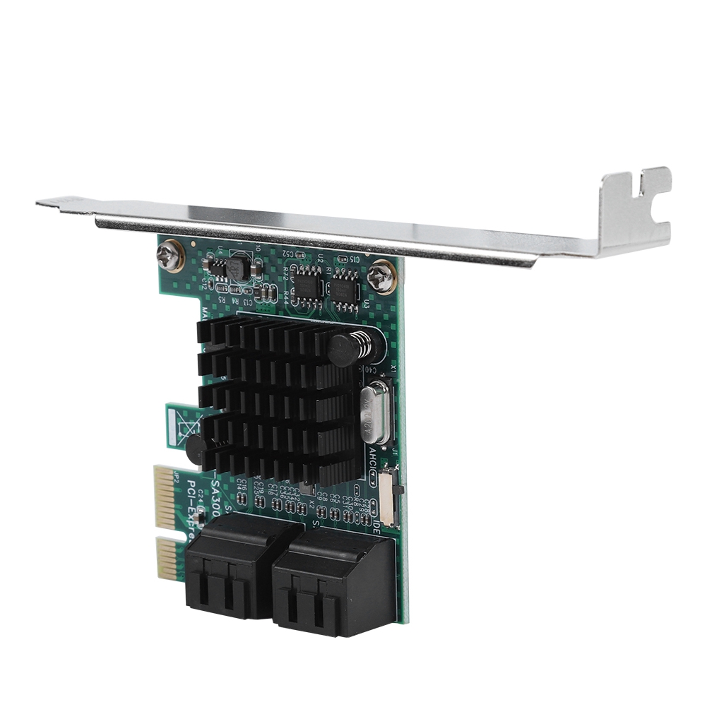 [Ready Stock]Card mở rộng 4 cổng PCIE sang SATA 3.0